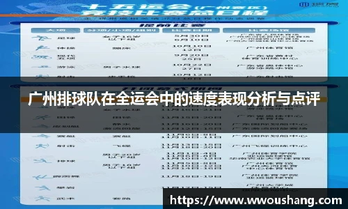 广州排球队在全运会中的速度表现分析与点评
